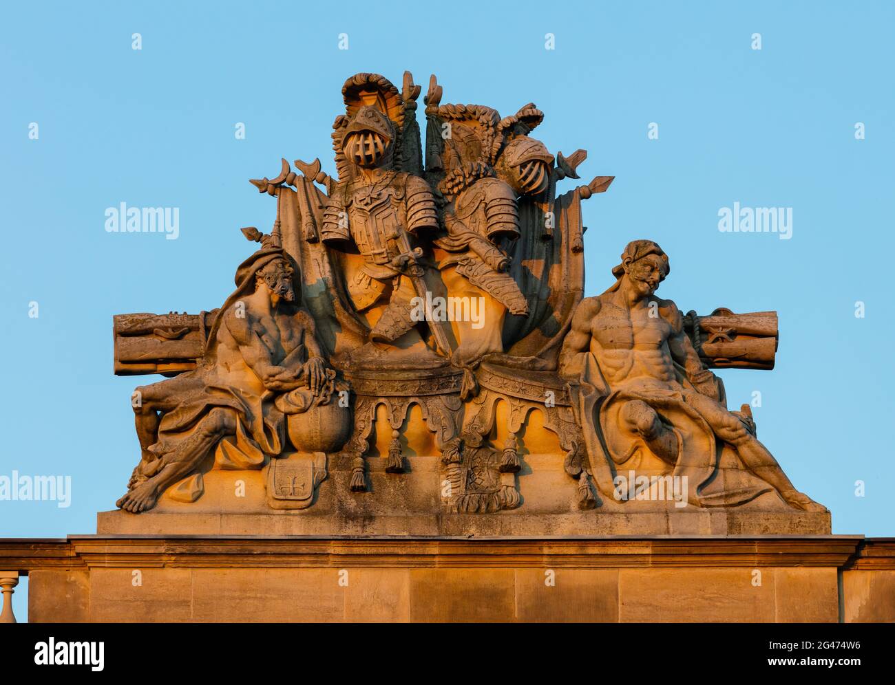 Berlin, unter den Linden, Zeughaus, Deutsches Historisches Museum, Kulturpolitik symbolisch Stockfoto