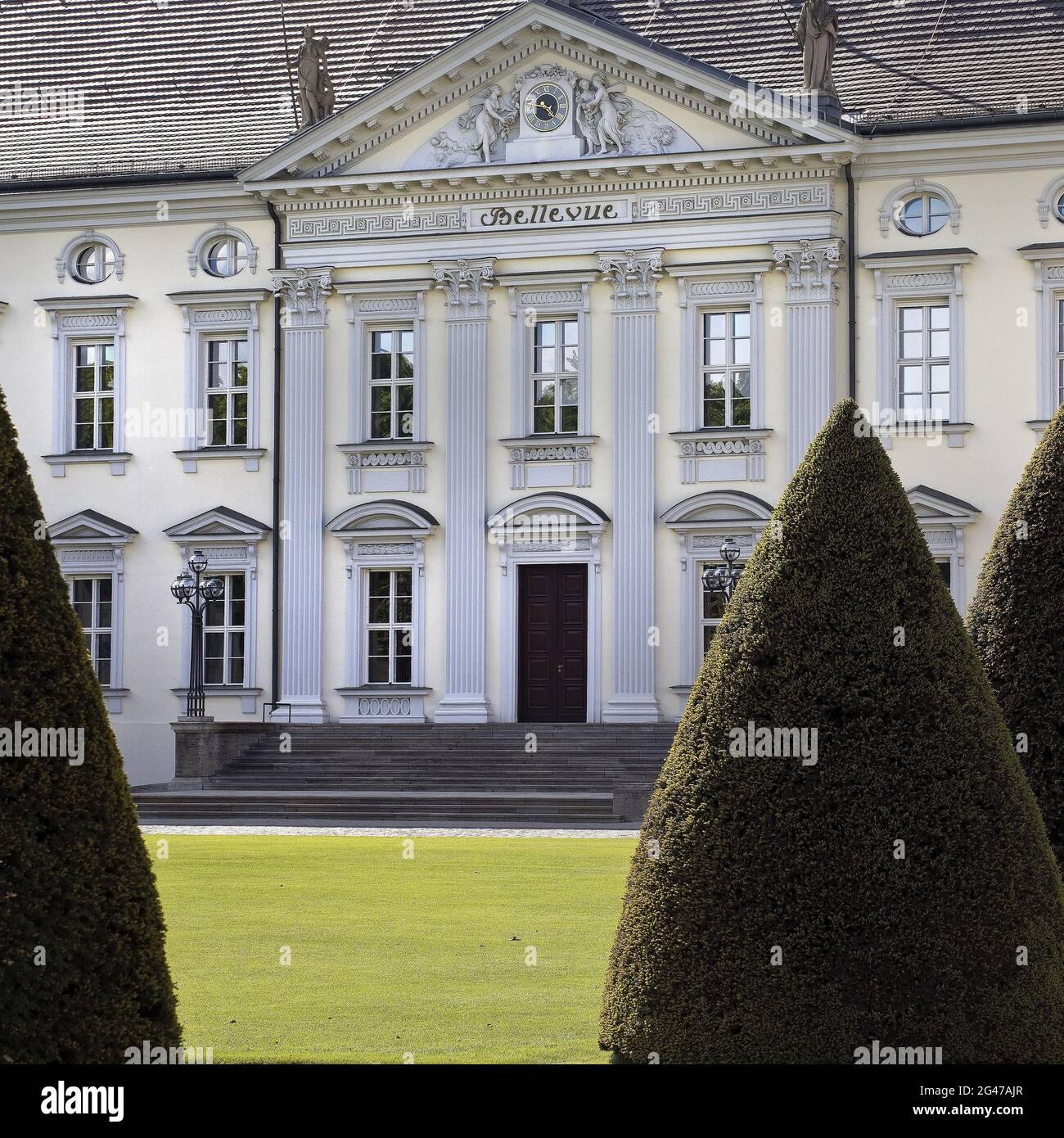 Schloss Bellevue, Regierungssitz des Bundespräsidenten, Berlin, Deutschland, Europa Stockfoto
