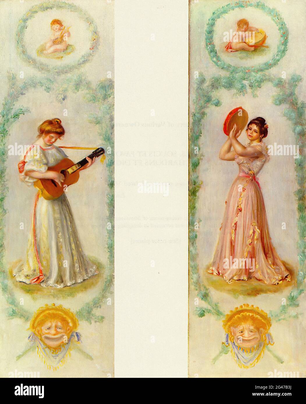 Pierre-Auguste Renoir - Musik zwei Gemälde C 1895 Stockfoto