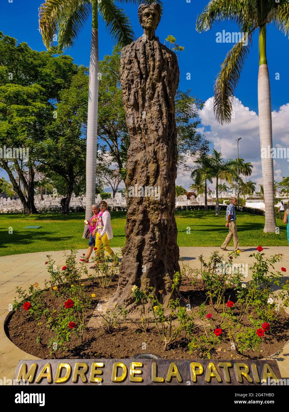 Denkmal für Madre de la Patria, die Mutter der Nation Mariana Grajales Cuello de Maceo, Santa Ifigenia Friedhof, Santiago de Cuba, Kuba Stockfoto