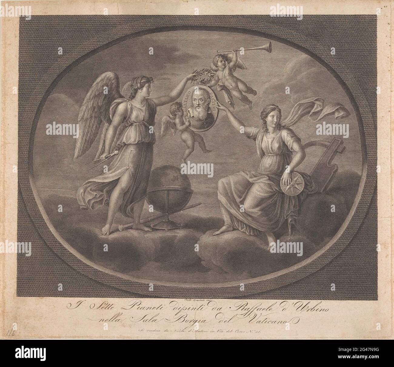 Galileo galilei sette dipinti da raffaele durbino nella Fotos