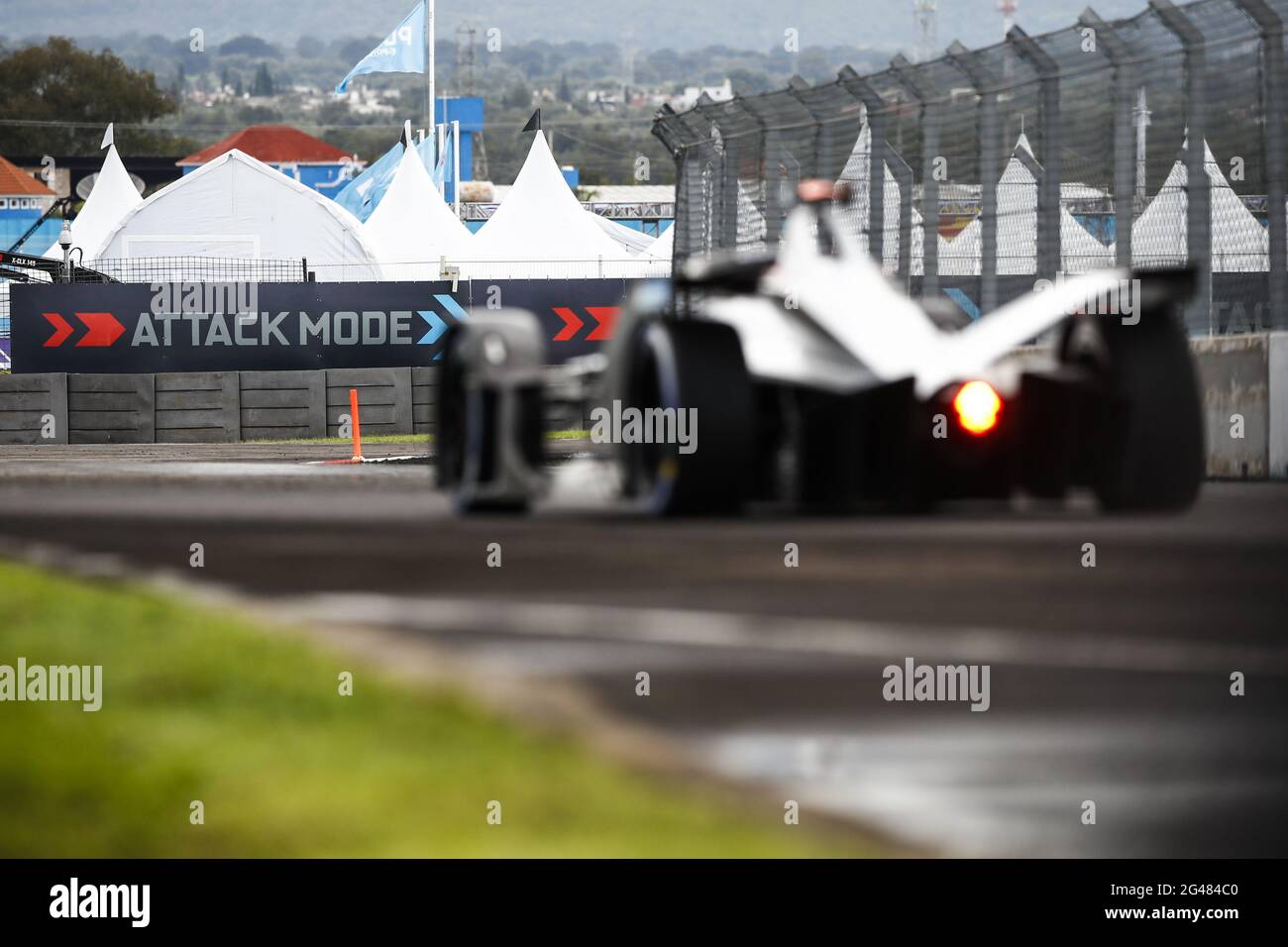 Angriffsmodus-Action während des Puebla ePrix 2021, 5. Treffen der Formel-E-Weltmeisterschaft 2020-21, auf dem Autodromo Miguel E. Abed vom 18. Bis 20. Juni in Puebla, Mexiko - Foto Xavi Bonilla / DPPI / LiveMedia Stockfoto