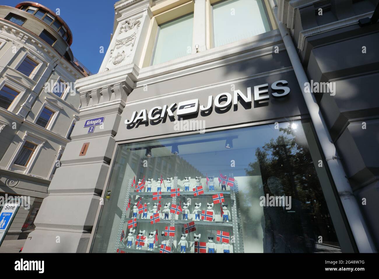 Geschäft der Marke Jack & Jones in Oslo, Norwegen Stockfotografie - Alamy