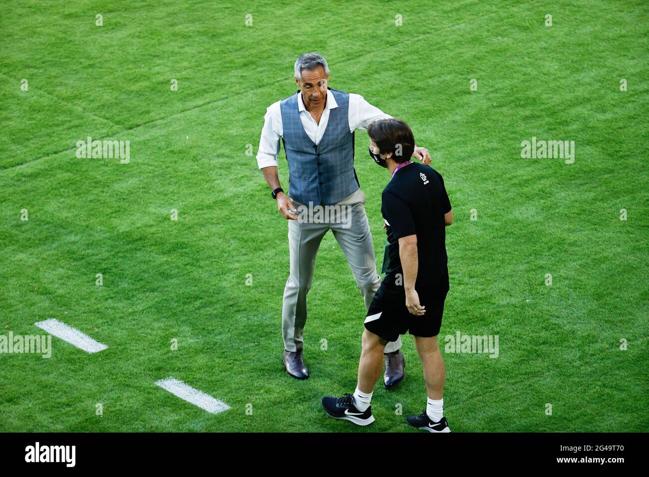 Paulo Sousa, Cheftrainer Polens beim UEFA Euro 2020, dem Fußballspiel der Gruppe E zwischen Spanien und Polen am 19. Juni 2021 im La Cartuja-Stadion in Sevilla, Spanien - Foto Joaquin Corchero / Spanien DPPI / DPPI / LiveMedia Stockfoto