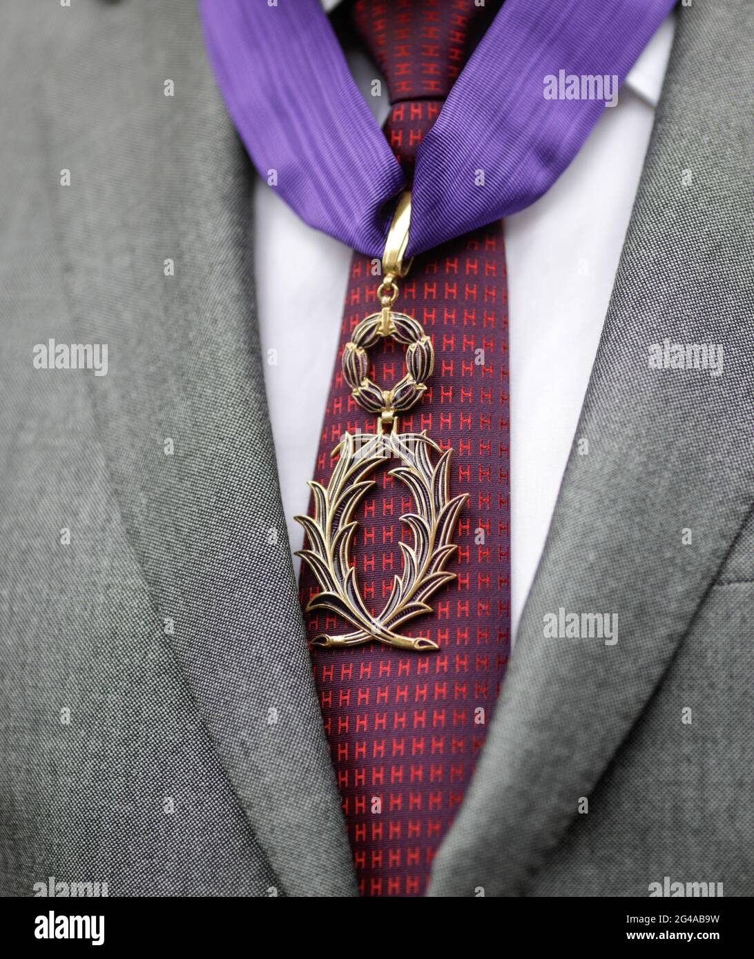 Bukarest, Rumänien 18. Juni 2021 Details mit dem Ordre des Palmes