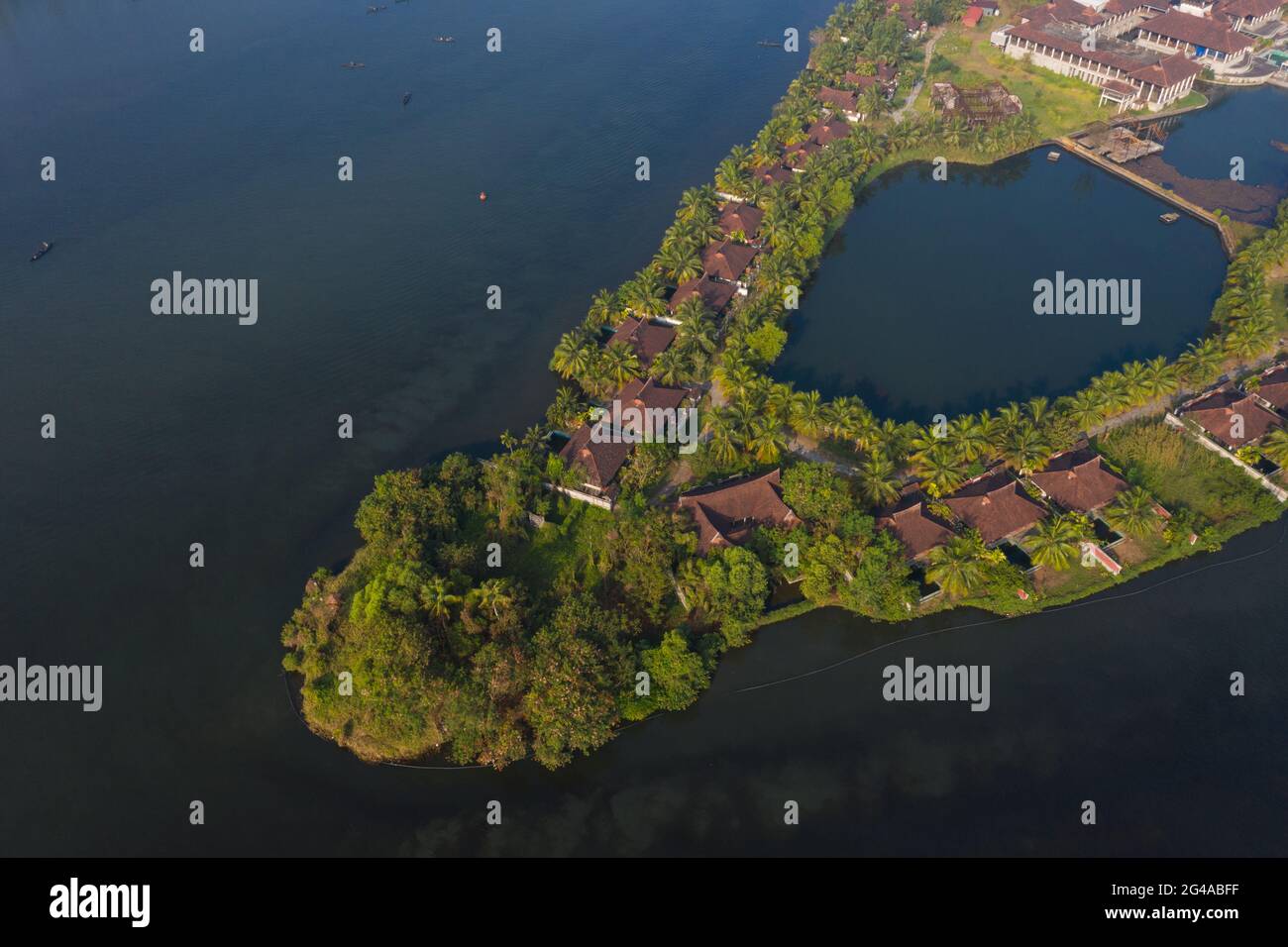 Kapiko Island Resort kerala Stockfoto