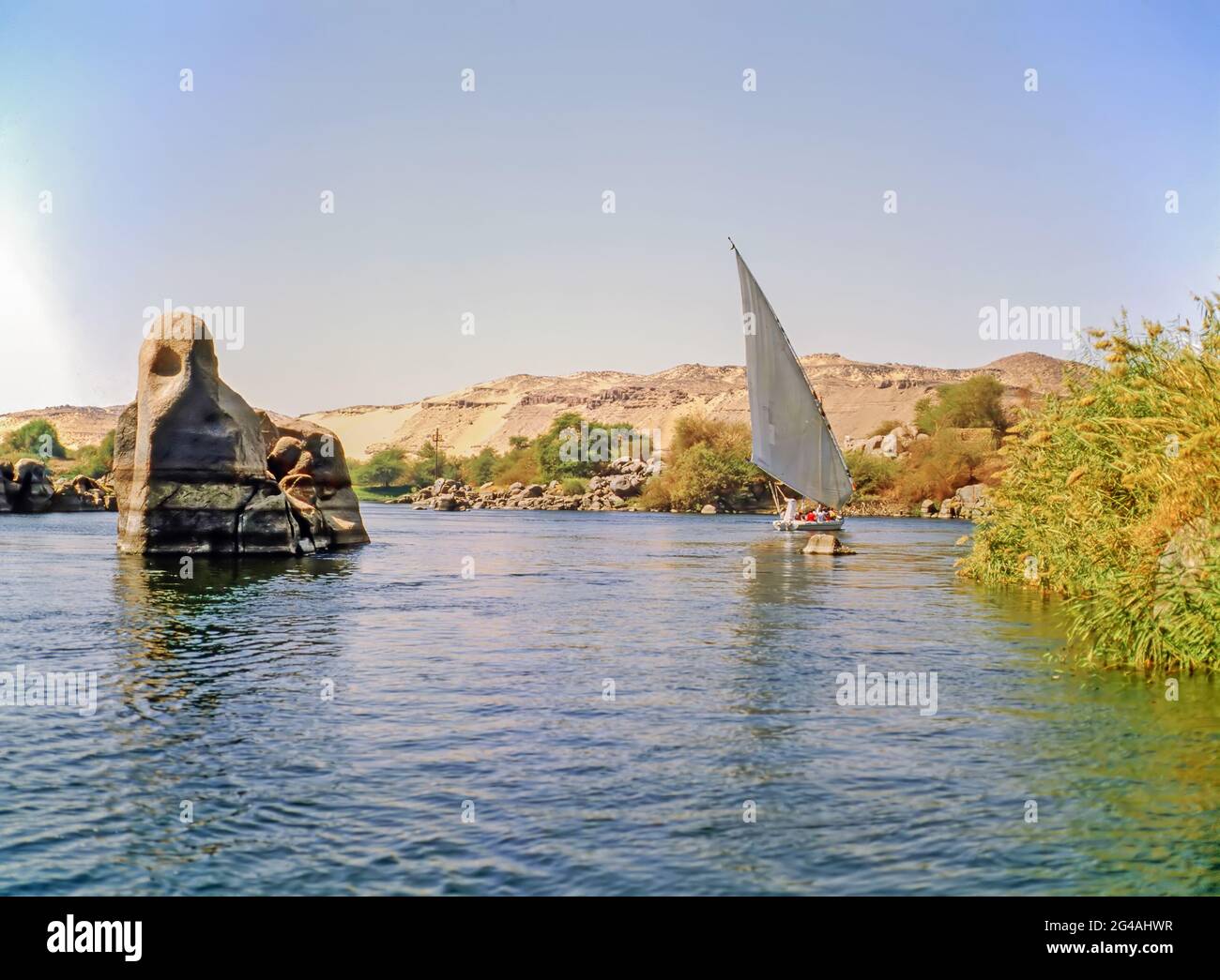 Elephant Island am Nil in Asuan, Ägypten Stockfoto