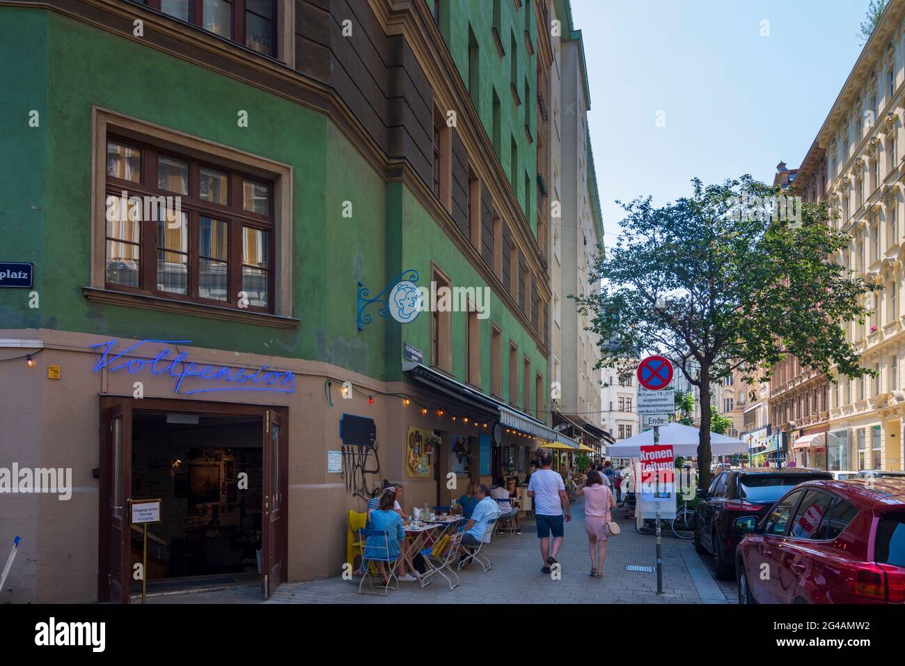 Wien, Wien: Restaurant Vollpension im Jahr 04. Wieden, Wien, Österreich Stockfoto