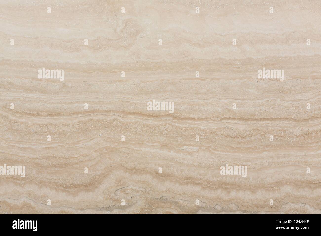 Nahaufnahme von natürlichem Travertin-Stein. Hintergrund für perfektes Design-Projekt. Stockfoto