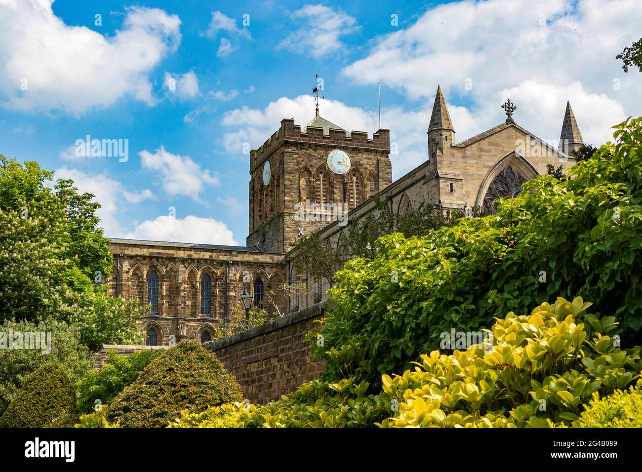 Die Abtei in Hexham Northumberland Stockfoto