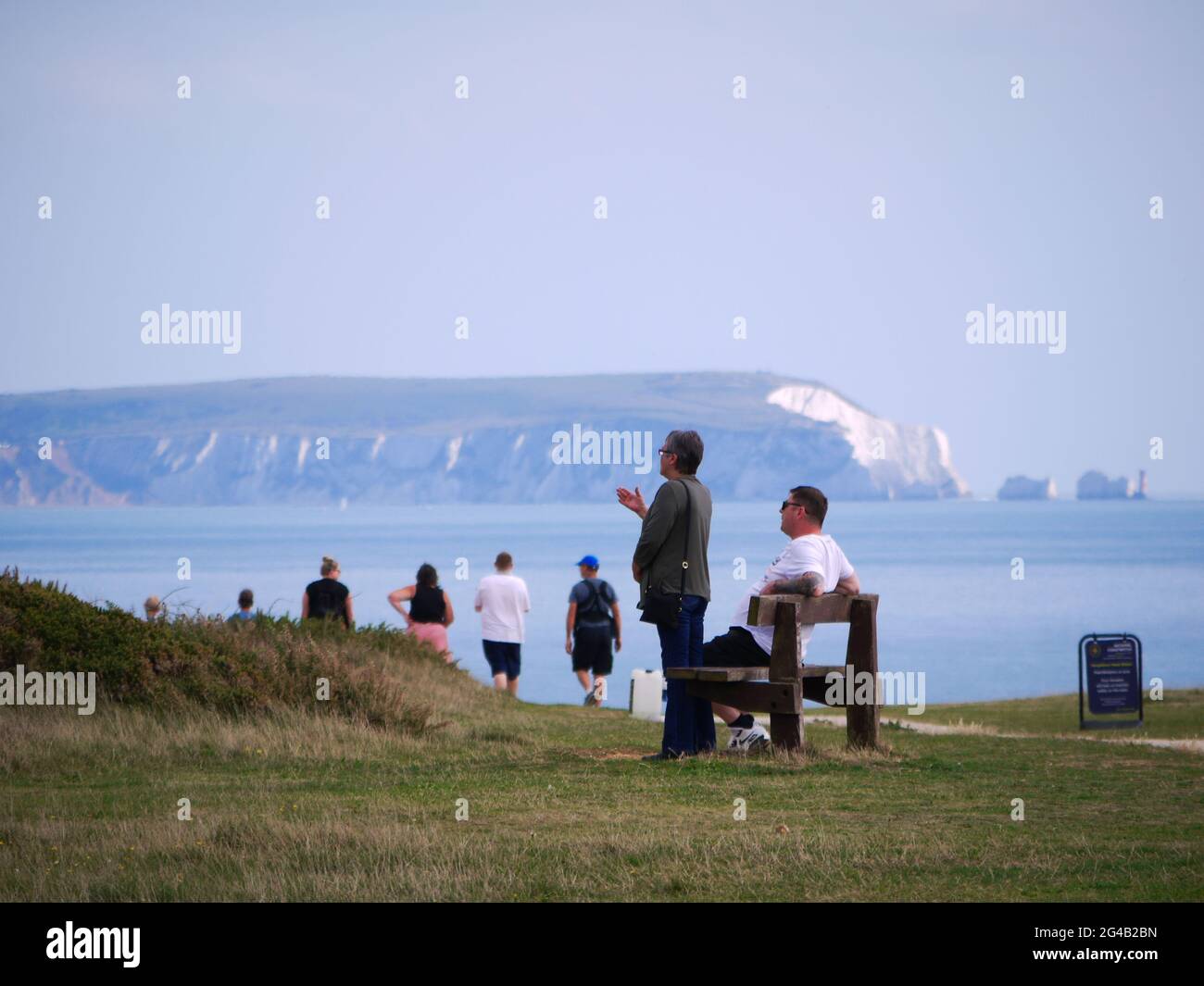 Hengistbury Head, Dorset, Großbritannien. Stockfoto