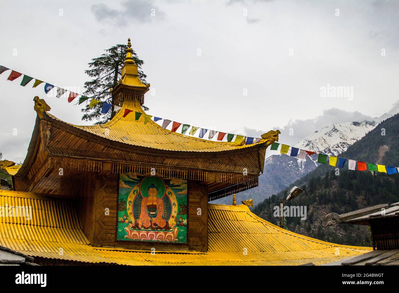 Tempel in Himachal Pradesh, Sangla und Chitkul Stockfoto