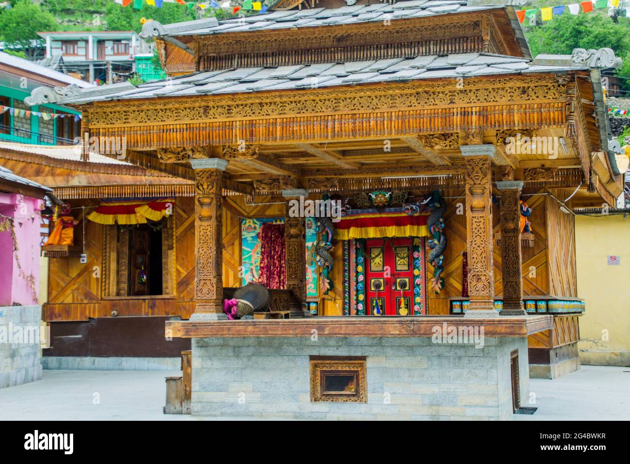 Tempel in Himachal Pradesh, Sangla und Chitkul Stockfoto