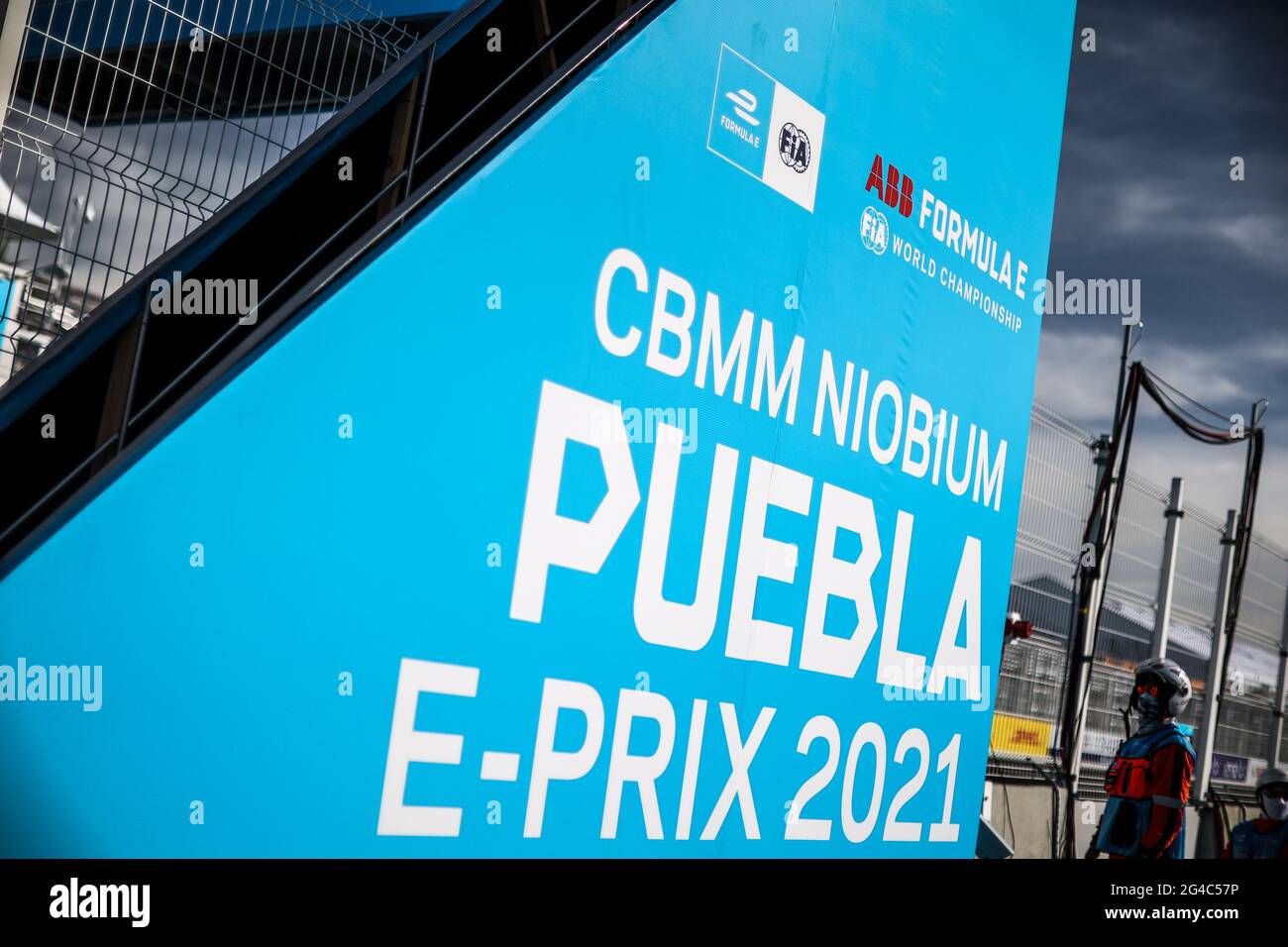 Puebla, Mexiko, 20. Juni 2021. Pitlane-Ambiente während des Puebla ePrix 2021, 5. Treffen der Formel-E-Weltmeisterschaft 2020-21, auf dem Autodromo Miguel E. Abed vom 18. Bis 20. Juni in Puebla, Mexiko - Foto Germain Hazard / DPPI Stockfoto