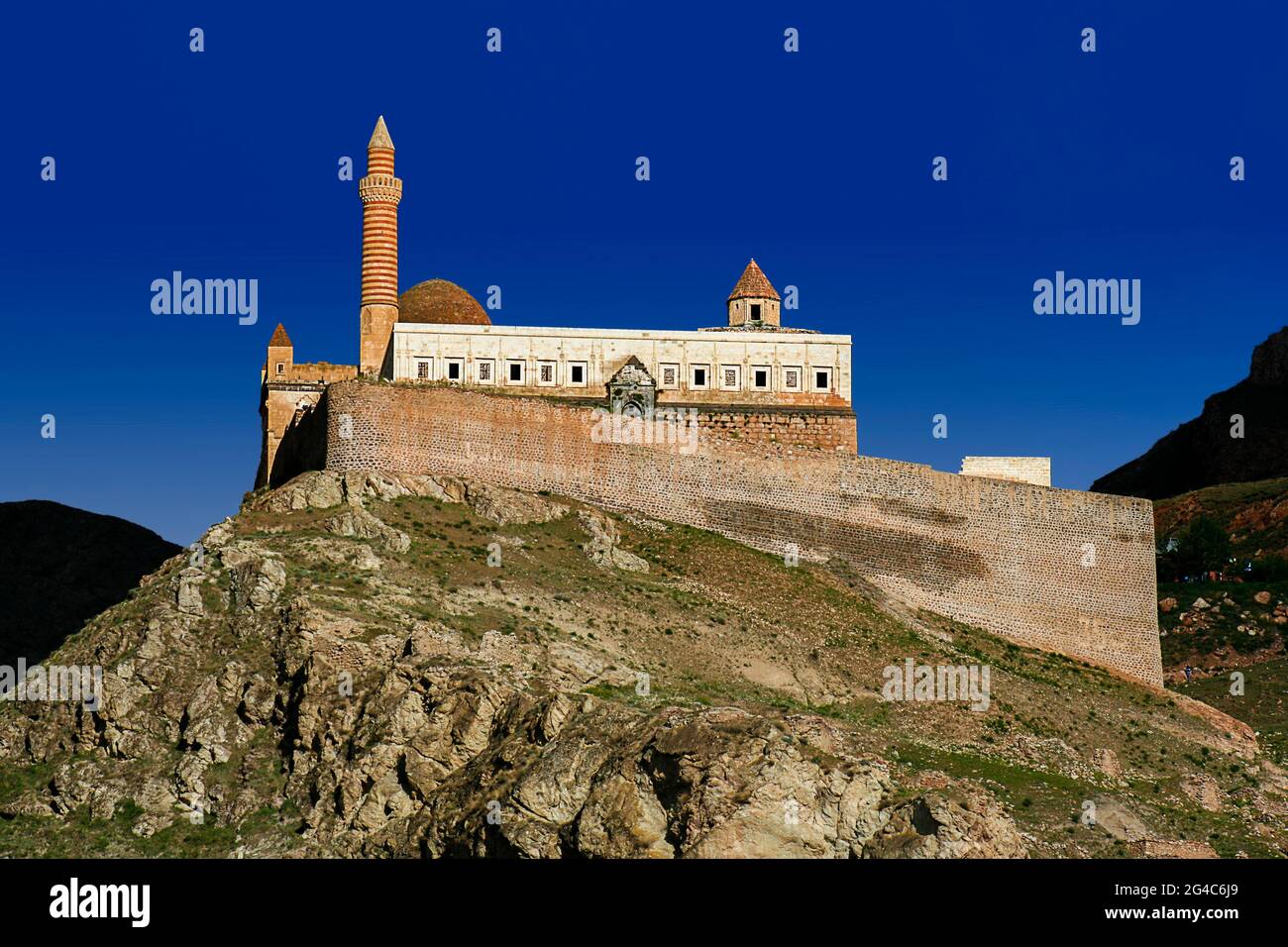 Historischer Ishak Pasha Palast in Dogubeyazit, Türkei Stockfoto