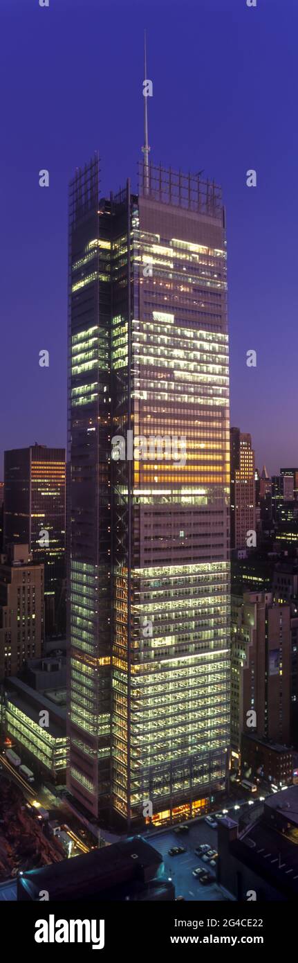 2006 HISTORISCHES ZEITUNGSGEBÄUDE DER NEW YORK TIMES IN DER 42. STRASSE MIDTOWN MANHATTAN, NEW YORK CITY, USA Stockfoto