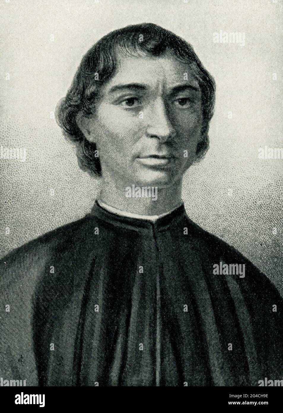 Niccolò di Bernardo dei Machiavelli war ein florentinischer Diplomat, Philosoph, Politiker, Historiker und Schriftsteller, der während der Renaissance lebte. Er ist am besten bekannt für den Prinzen, geschrieben um 1513. Er wurde oft als Vater der modernen politischen Philosophie und Politikwissenschaft bezeichnet. Stockfoto