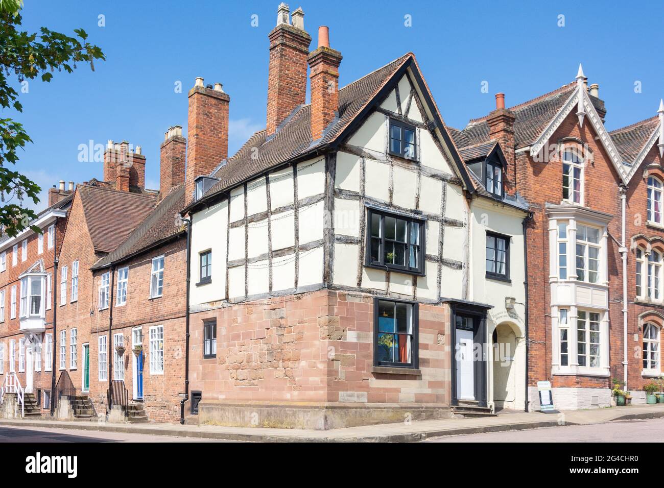 Die historischen Gebäude, The Close, Lichfield, Staffordshire, England, Vereinigtes Königreich Stockfoto
