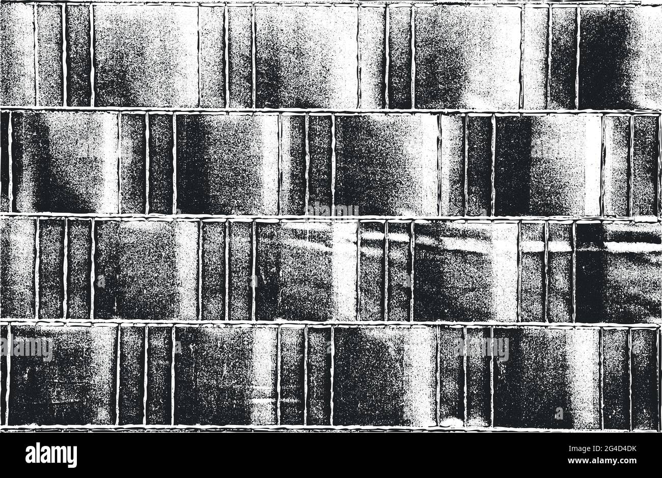 Distressed Overlay Textur von keramischen Fliesen, Mosaik, Pflastersteine mit Ornament. Grunge Hintergrund. Abstrakte Halbton-Vektor-Illustration. Stock Vektor