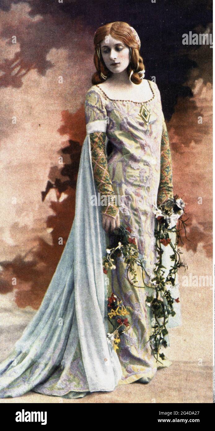 Garden, Mary, 20.2.1874 - 3.1.1967, britische Sängerin (Sopran), als Melisande, ADDITIONAL-RIGHTS-CLEARANCE-INFO-NOT-AVAILABLE Stockfoto
