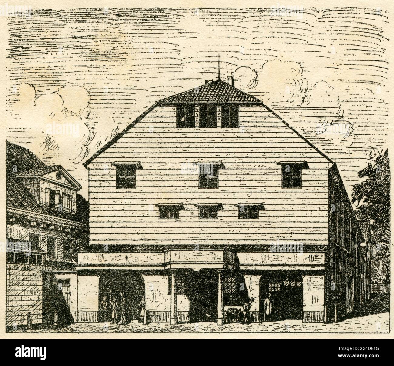Geographie / Reisen, Deutschland, Hamburg, Originaltext: 'Das Ackermann-Theater auf dem Opernhof, ZUSÄTZLICHE-RIGHTS-CLEARANCE-INFO-NOT-AVAILABLE Stockfoto