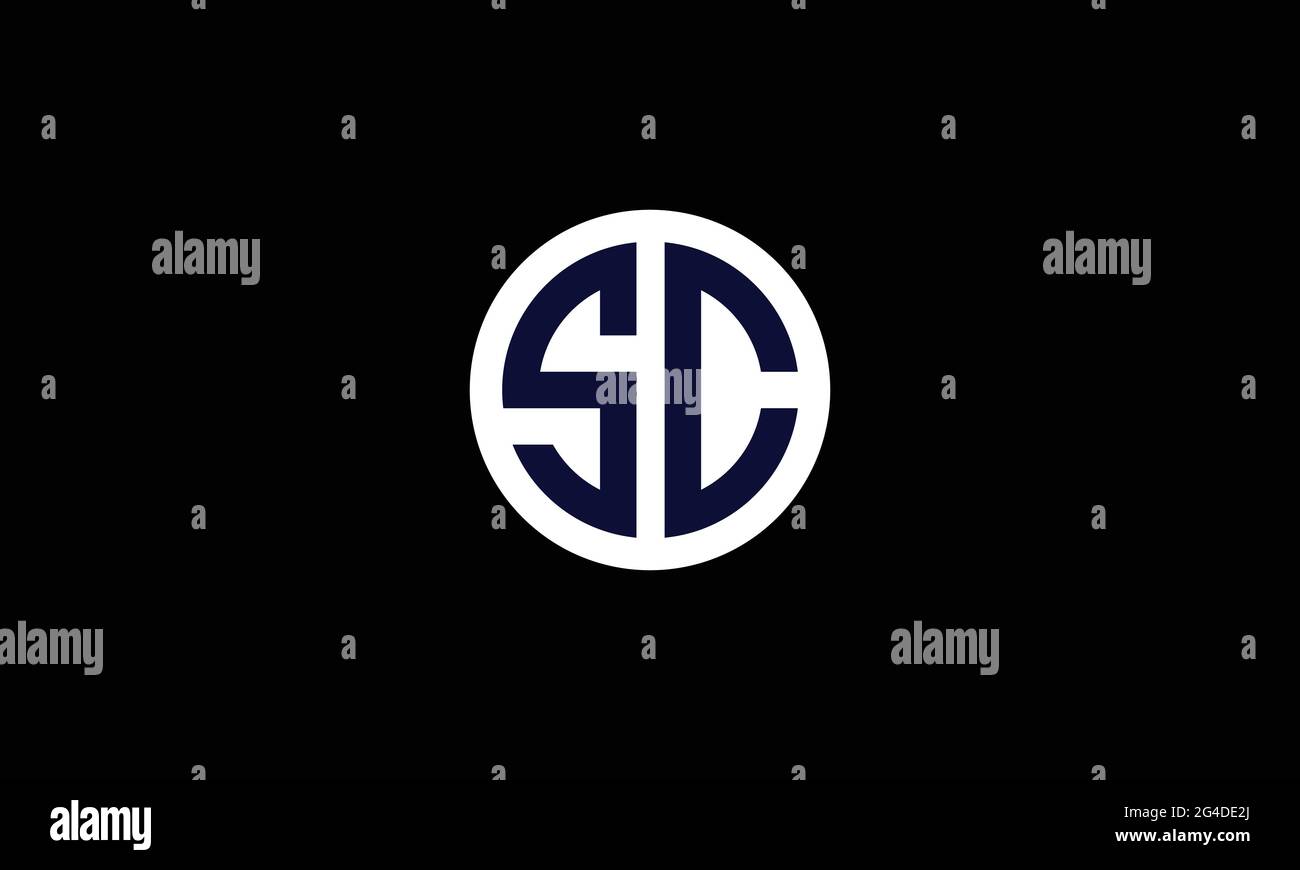 SD- und DS S- oder D-Vektorlogovorlage für abstrakte Buchstaben für Unternehmen Stock Vektor