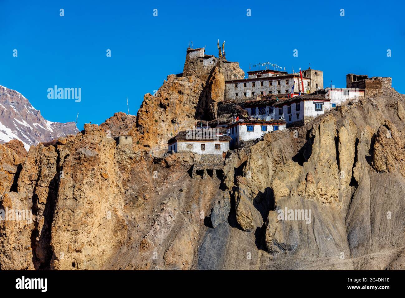 Dhankar Kloster, Spiti Valley, Himachal Pradesh Stockfoto