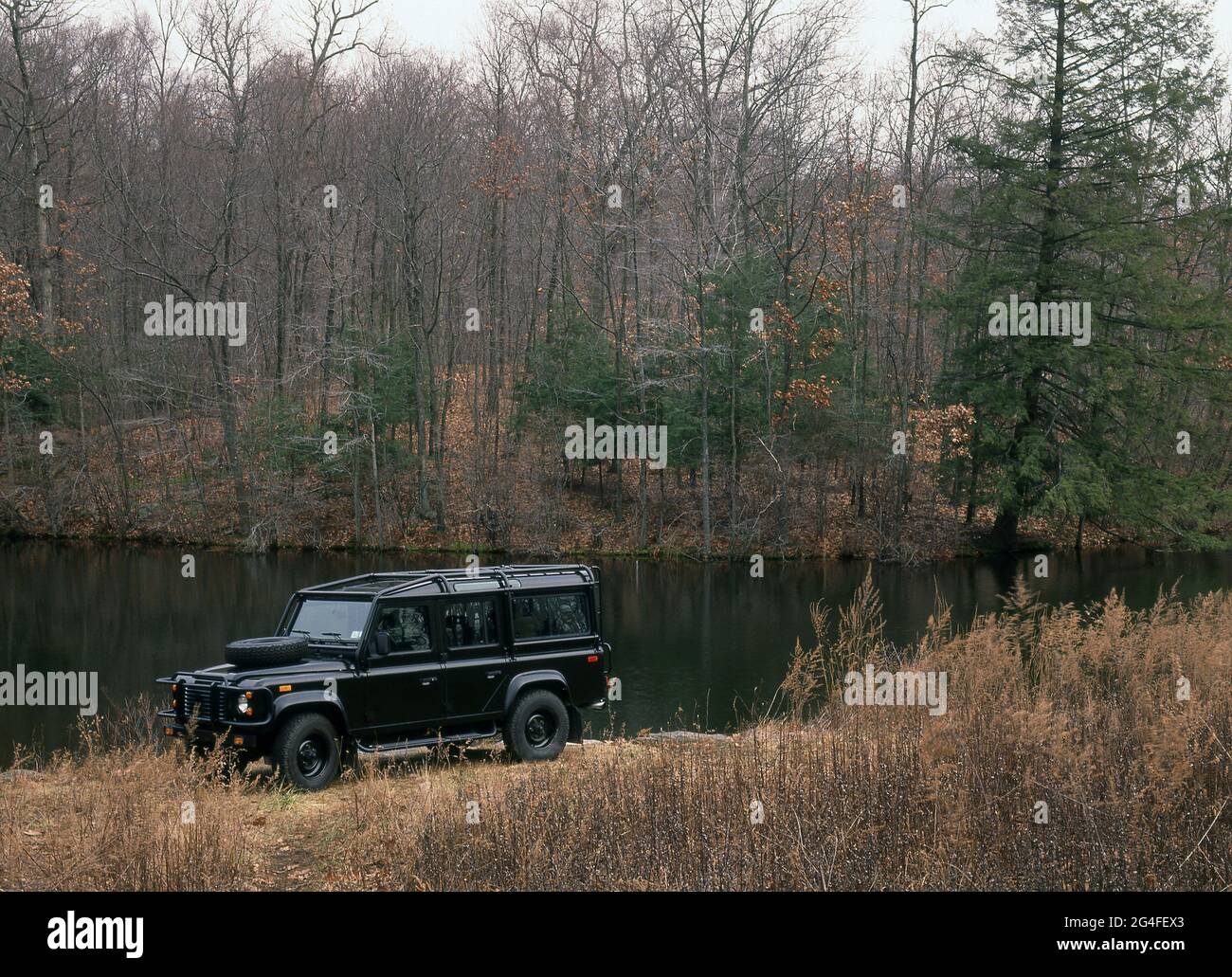 Land Rover Defender 110 3.9 V8 Station Wagon. NAV 1993 Stockfoto