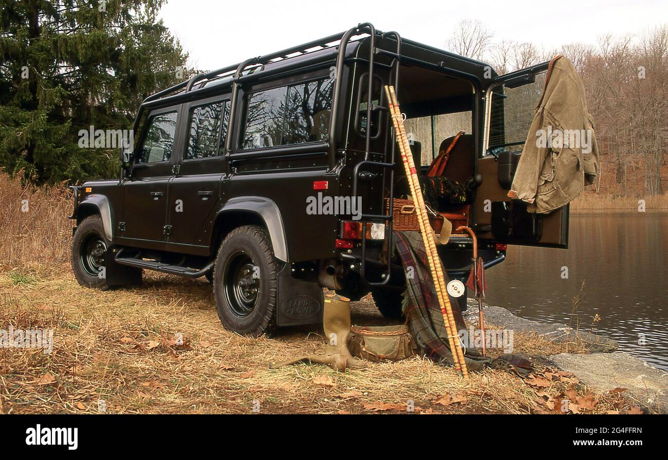 Land Rover Defender 110 3.9 V8 Station Wagon. NAV 1993 Stockfoto