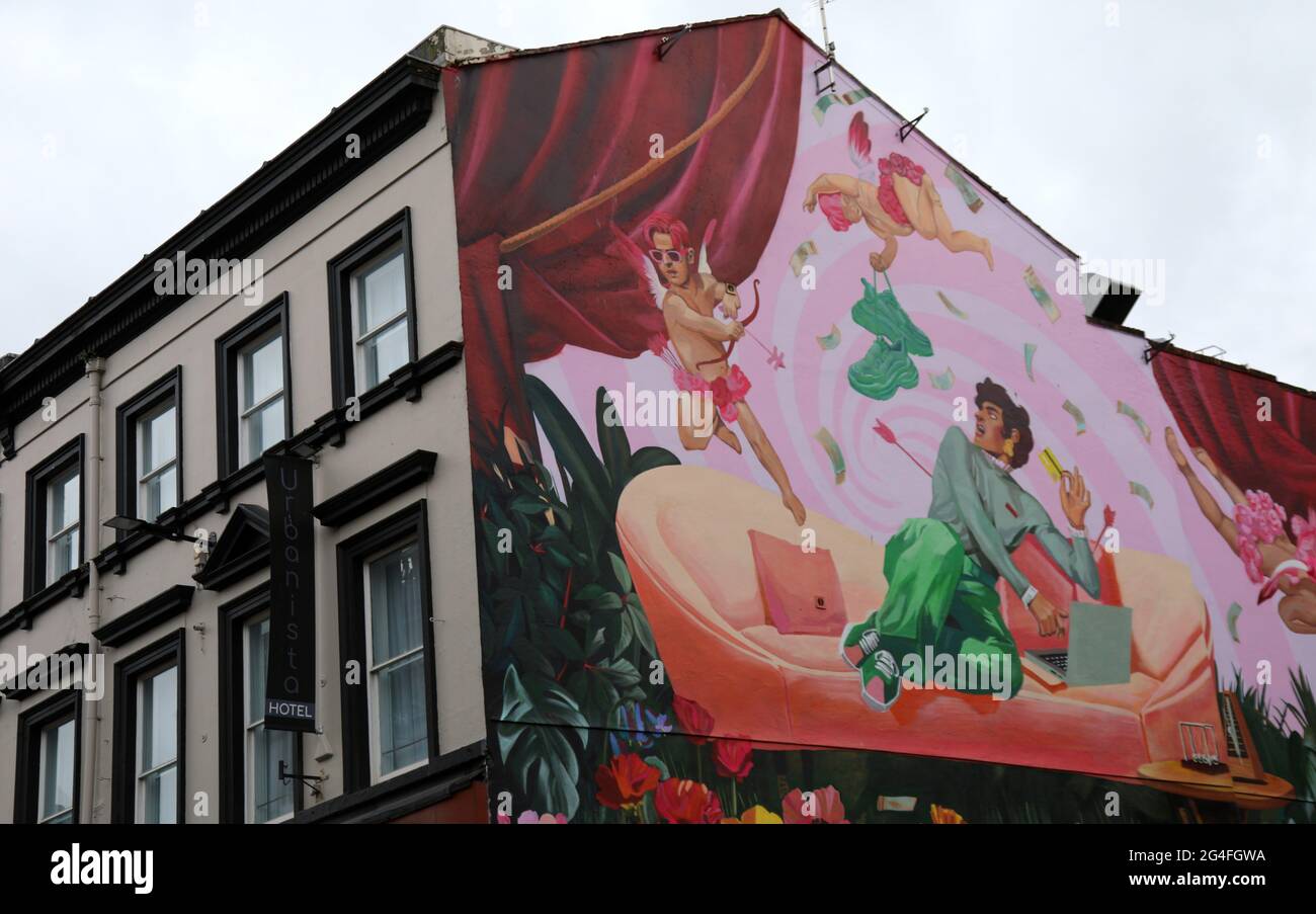 Urbanista Boutique Hotel an der historischen Bold Street in Liverpool Stockfoto