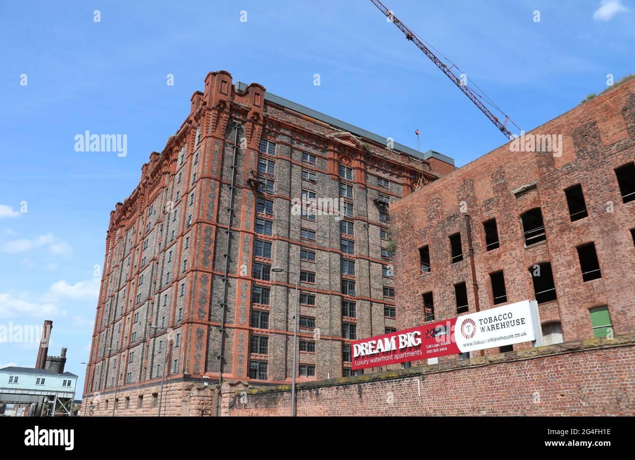 Liverpool Tobacco Warehouse am Stanley Dock Stockfoto