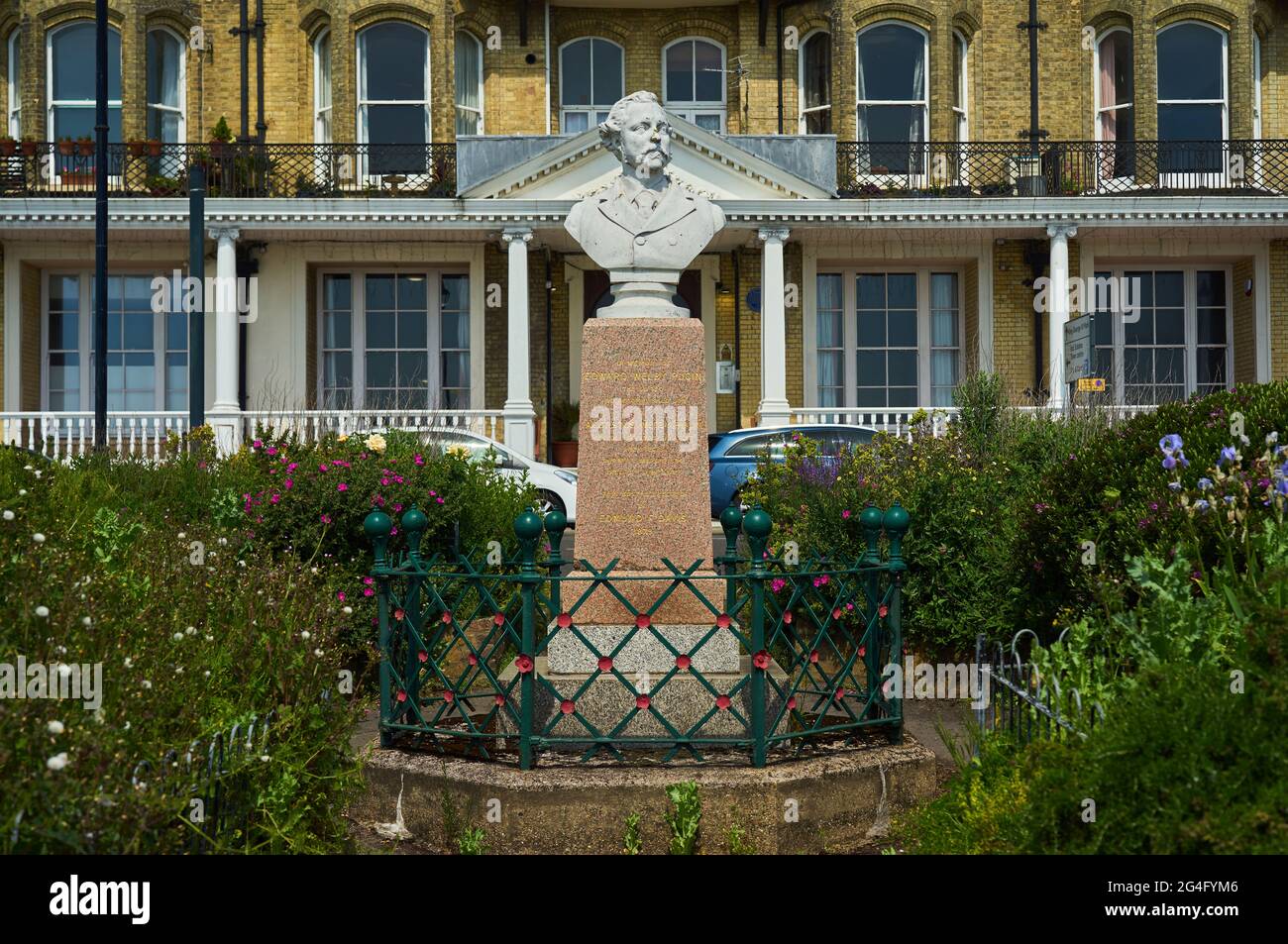 Ramsgate, Vereinigtes Königreich - 8. Juni 2021: Memorial Bust of EW Pugin Stockfoto