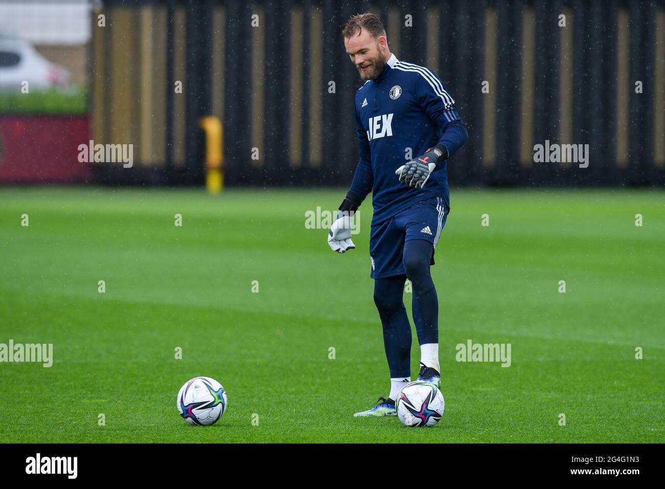 ROTTERDAM, NIEDERLANDE - 21. JUNI: Nick Marsman von Feyenoord während einer Trainingssitzung von Feyenoord am 21. Juni 2021 in Rotterdam, Niederlande. (Foto von Yannick Verhoeven/Orange Picturs) Stockfoto