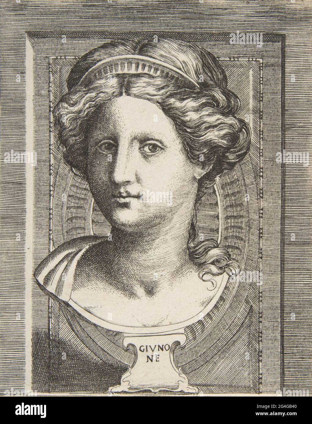 Geformter Kopf des Juno, ca. 1531-76. Stockfoto