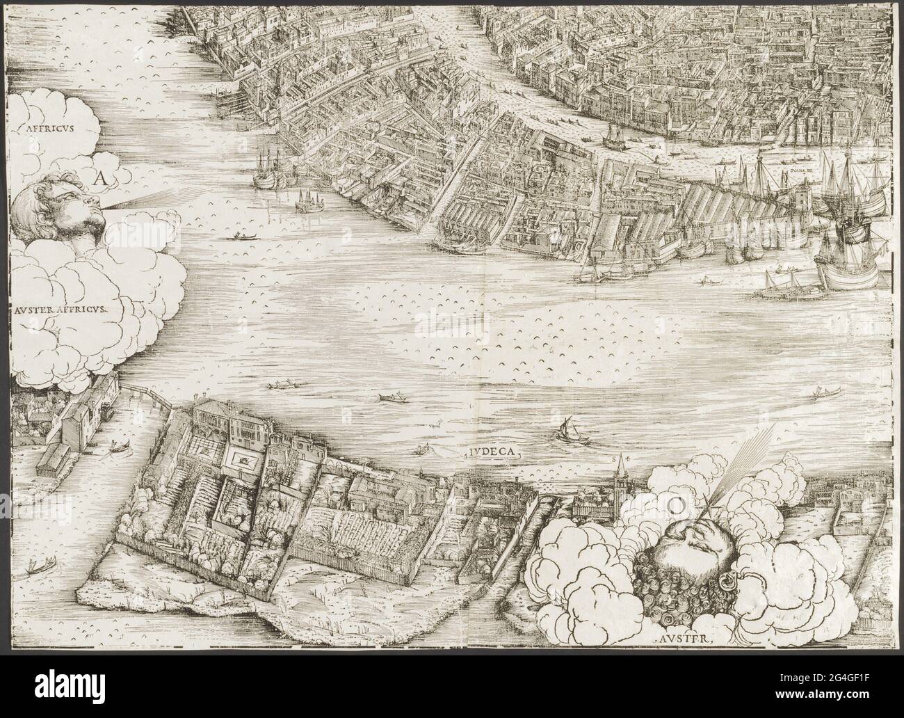 Blick auf Venedig [linker Block unten], 1500. Stockfoto