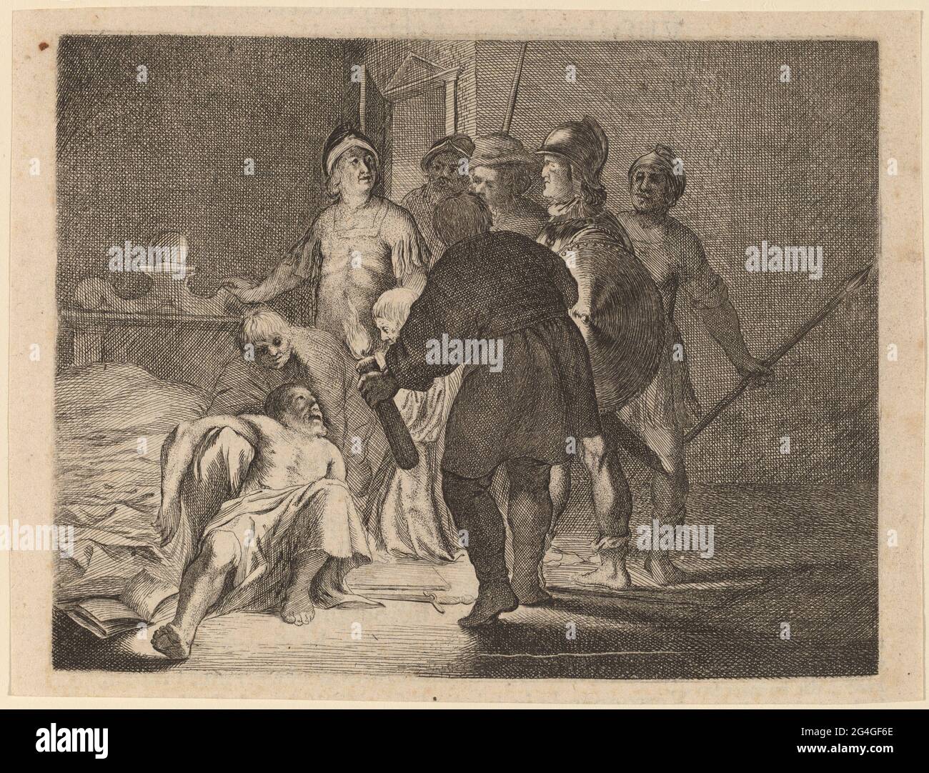 Der Tod von Cato, 1634. Stockfoto