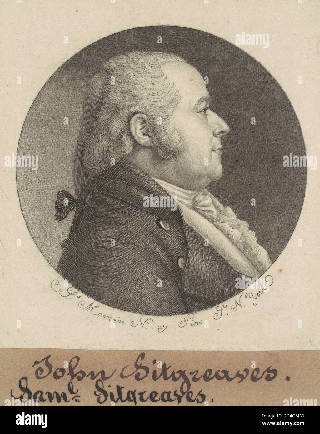 Samuel Sitgreaves, 1797-1798. Stockfoto