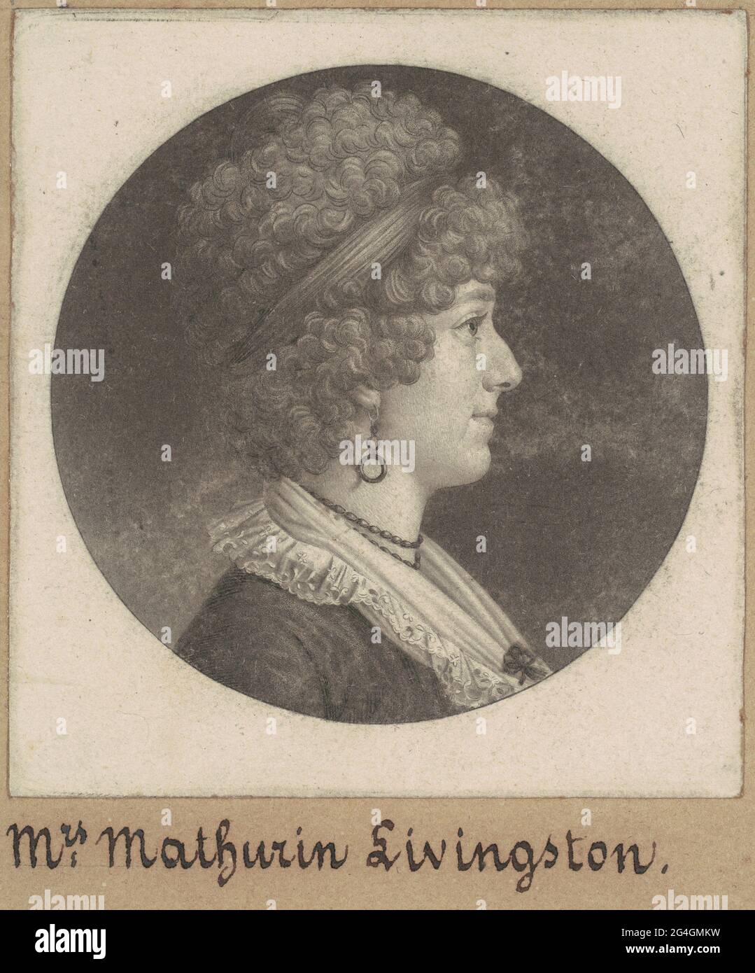 Margaret Lewis Livingston, 1796-1798. Stockfoto