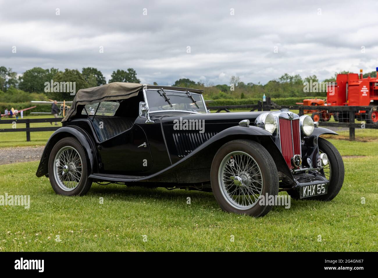 1939 MG TA Midget auf dem Shuttleworth Stockfoto