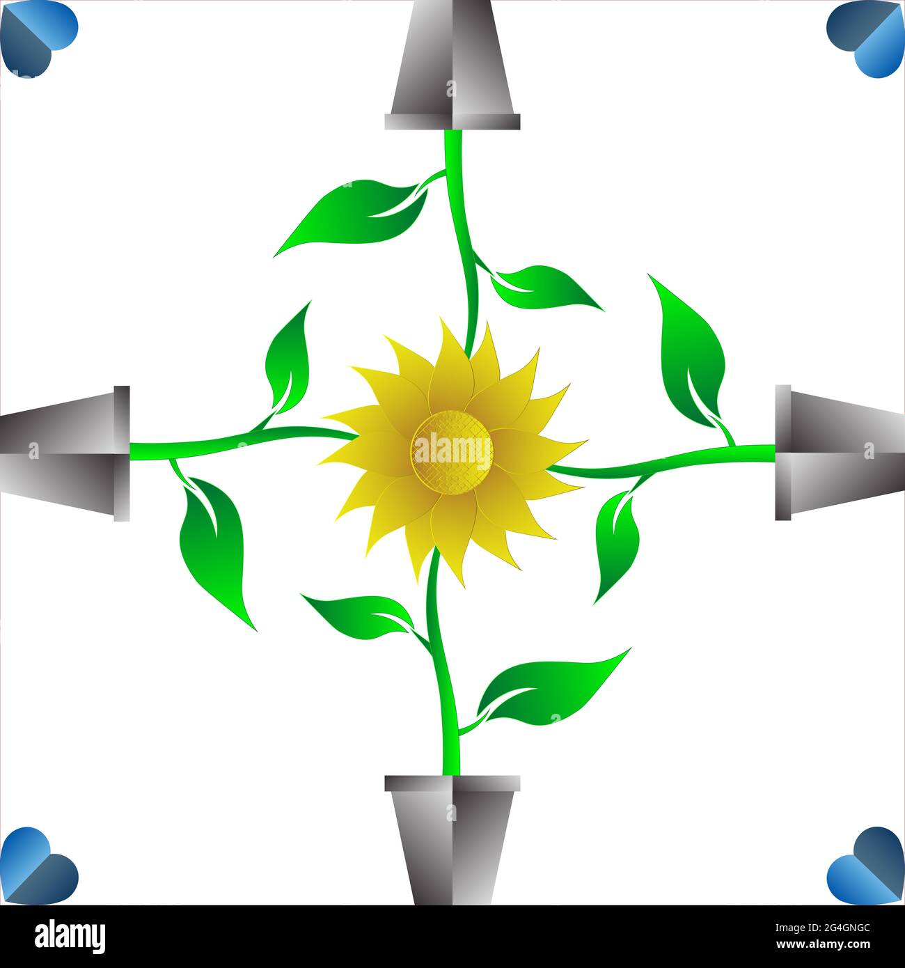 Blumen Hintergrund Vektor Illustration . Frühling Stockfoto