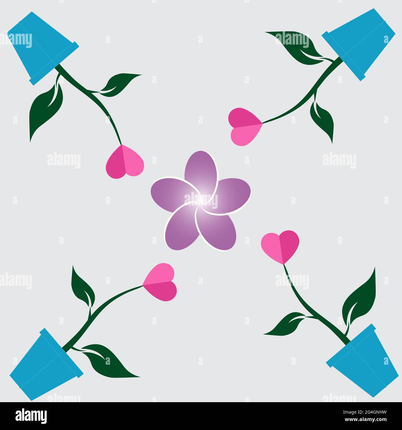Blumen Hintergrund Vektor Illustration . Frühling Stockfoto