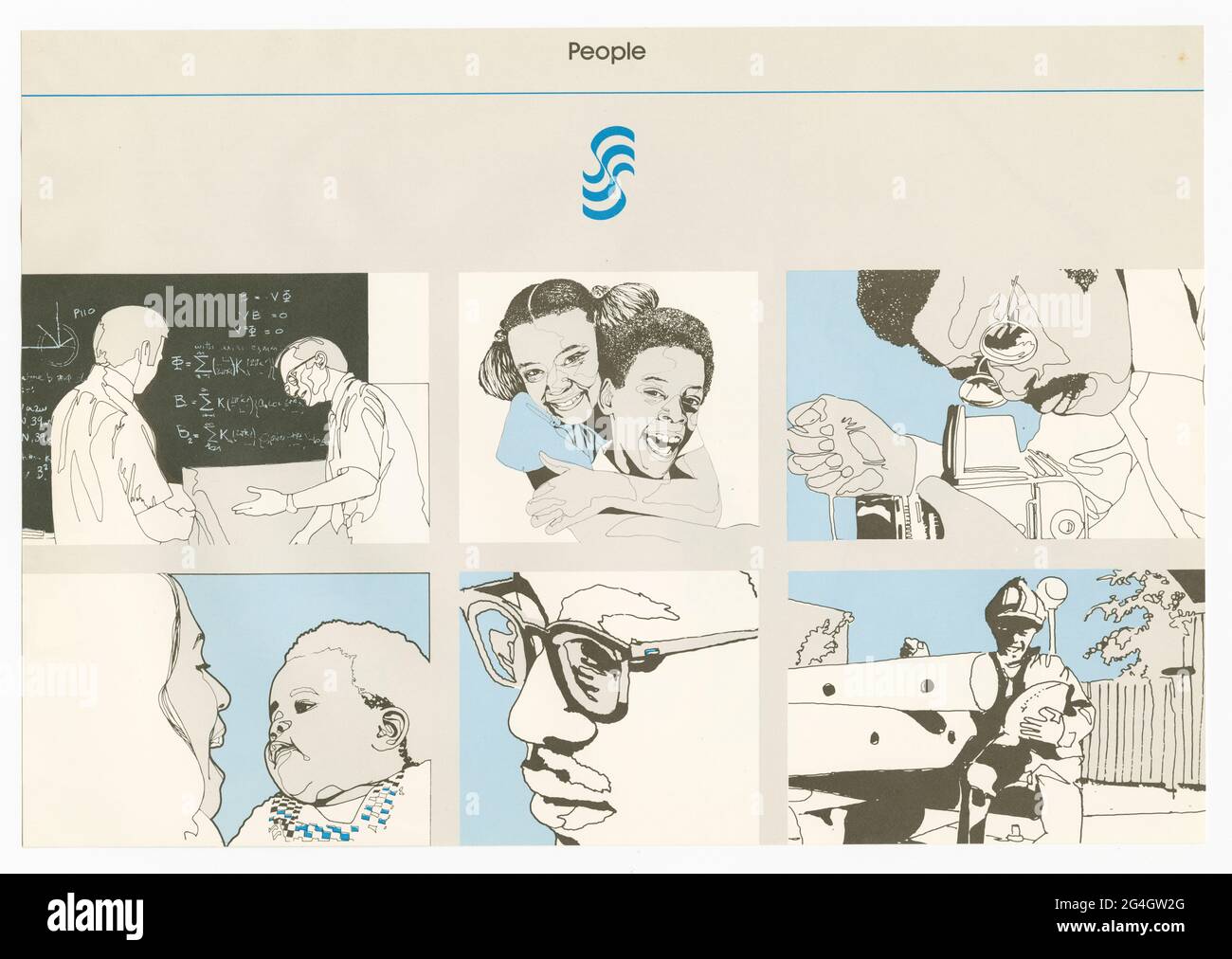 Diese Broschüre ist eine von acht, die in einem Portfolio von Werbematerialien für die Wohnsiedlung Soul City in North Carolina gefunden wurde. Soul City war eine geplante Gemeinde, die erstmals 1969 von Floyd McKissick, einem afroamerikanischen Bürgerrechtführer und Direktor des Kongresses für Rassengleichheit, vorgeschlagen wurde. Stockfoto