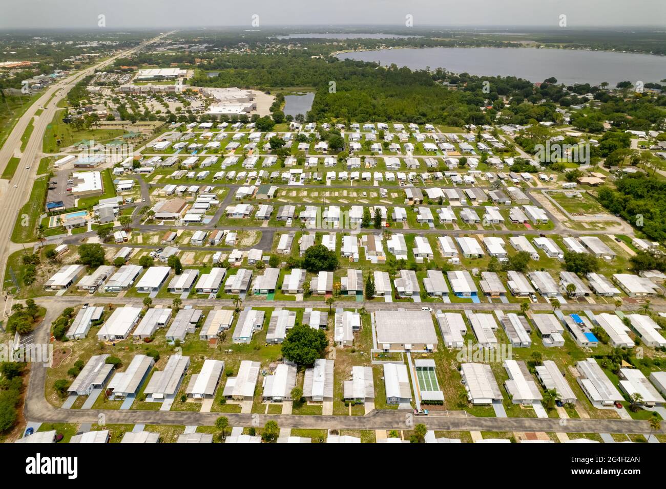 Mobilheim Park Sebring Florida USA Stockfoto