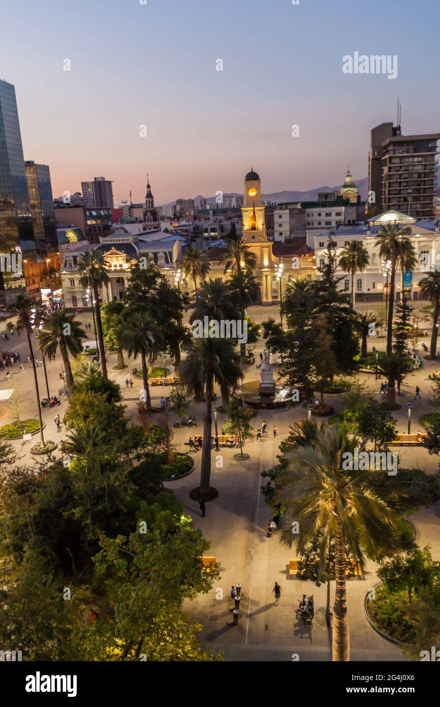 Plaza de Armas in Santiago, Chile Stockfoto