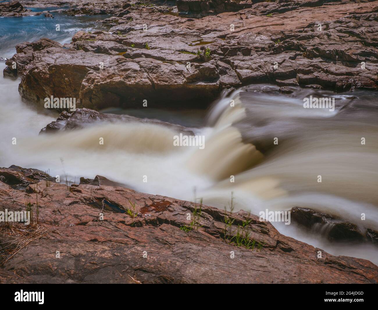 Kleiner Rückgang in Quebec, Kanada, Stromschnellen Stockfoto