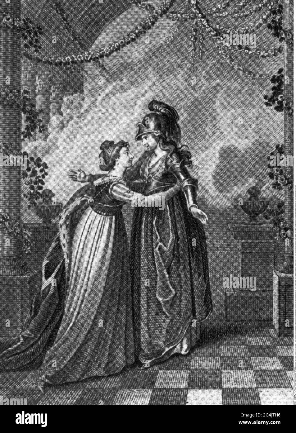 Theater / Theater, Theaterstück, 'The Maid of Orleans', von Friedrich Schiller (1759 - 1805), 4. Akt, 2. Szene, ARTIST's COPYRIGHT MUSS NICHT FREIGEGEBEN WERDEN Stockfoto