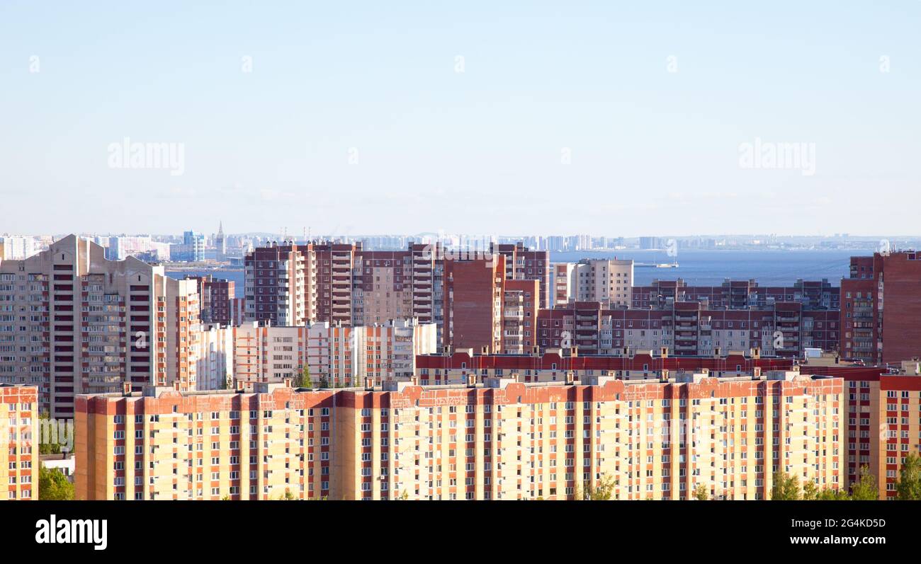Primorski Bezirk in Sankt Petersburg, Russland. Stockfoto