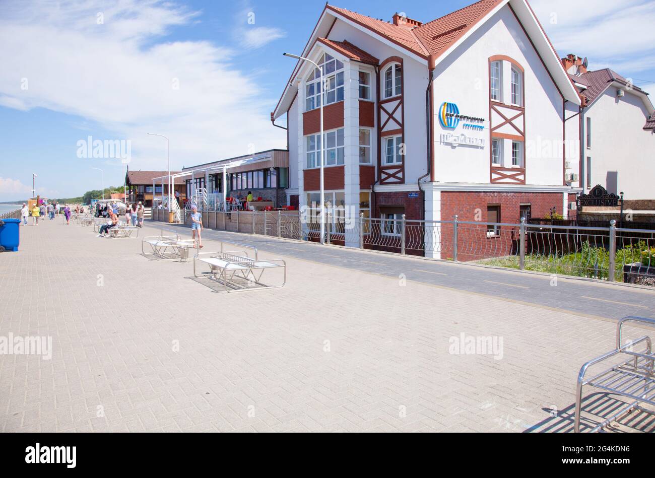 Zelenogradsk, Russland - 09. Juni 2021: Ansicht des Zelenogradsk, Oblast Königsberg. Stockfoto
