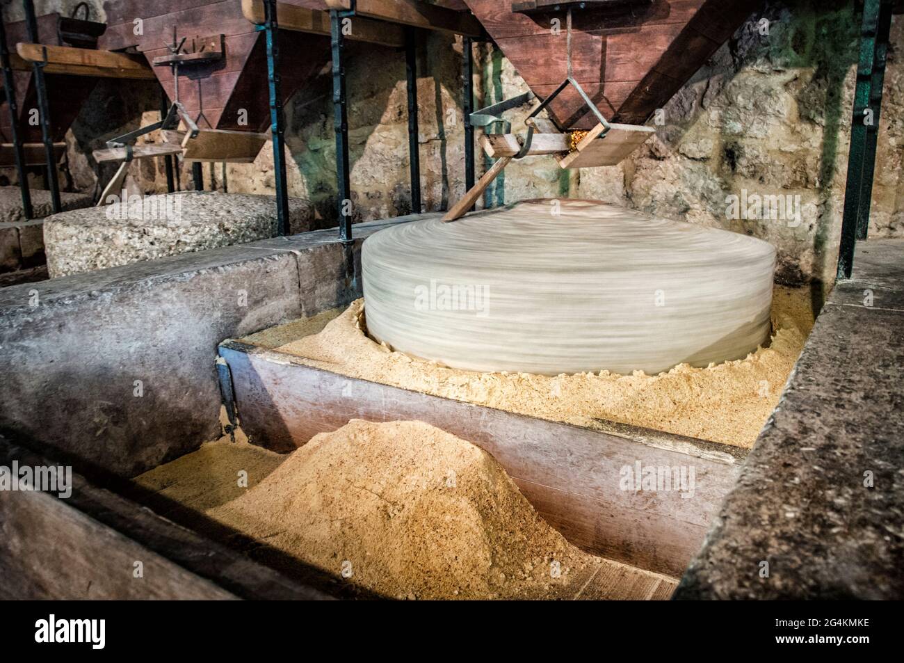 Mahlt Mais, Sizilien, Italien, Europa Stockfoto