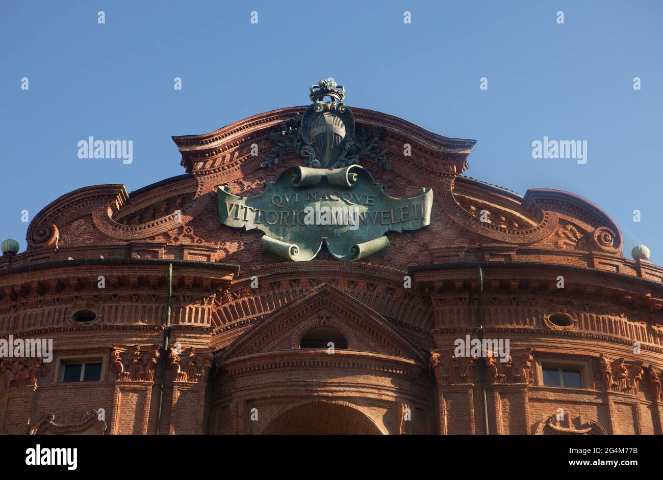 Palazzo Carignano, Turin, Piemont, Italien, Europa Stockfoto